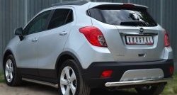 13 449 р. Одинарная защита заднего бампера из трубы диаметром 63 мм SLITKOFF  Opel Mokka (2012-2016)  дорестайлинг  с доставкой в г. Воронеж. Увеличить фотографию 4