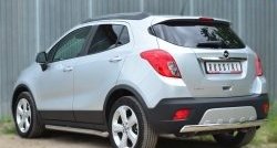 14 299 р. Защита заднего бампера (Ø75x42 мм, нержавейка) Russtal Opel Mokka  дорестайлинг (2012-2016)  с доставкой в г. Воронеж. Увеличить фотографию 4