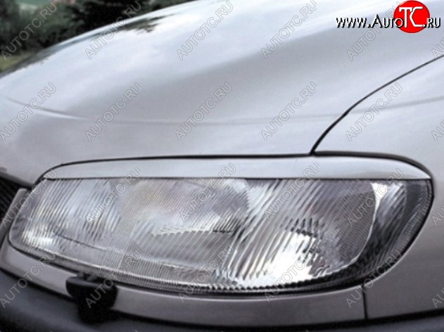 1 649 р. Реснички на фары CT Opel Omega B универсал (1994-2004) (Неокрашенные)  с доставкой в г. Воронеж