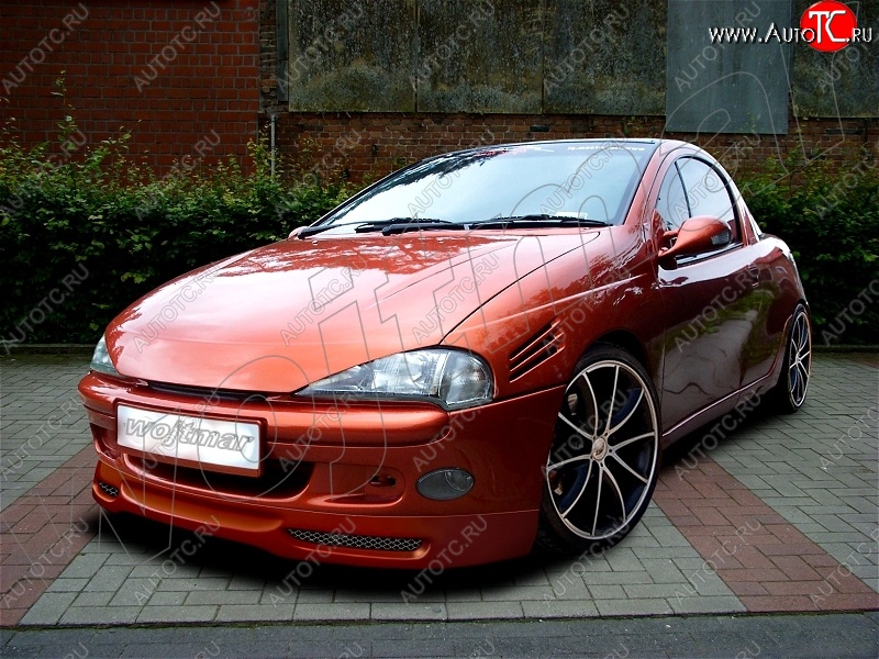 13 199 р. Накладка на передний бампер Rieger Opel Tigra A (1994-2001)  с доставкой в г. Воронеж