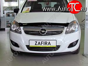 4 599 р. Дефлектор капота SIM Opel Zafira В дорестайлинг (2005-2008)  с доставкой в г. Воронеж