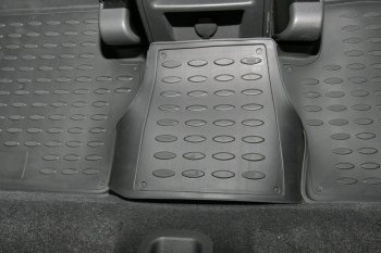 2 499 р. Комплект ковриков салона Element (полиуретан) Opel Zafira В дорестайлинг (2005-2008) (Черные)  с доставкой в г. Воронеж. Увеличить фотографию 3