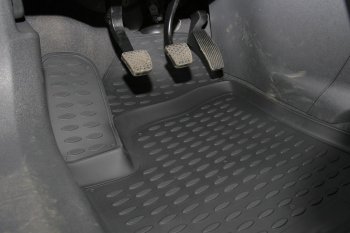 5 699 р. Комплект ковриков салона Element (полиуретан) Opel Zafira В рестайлинг (2007-2015) (Серые)  с доставкой в г. Воронеж. Увеличить фотографию 2