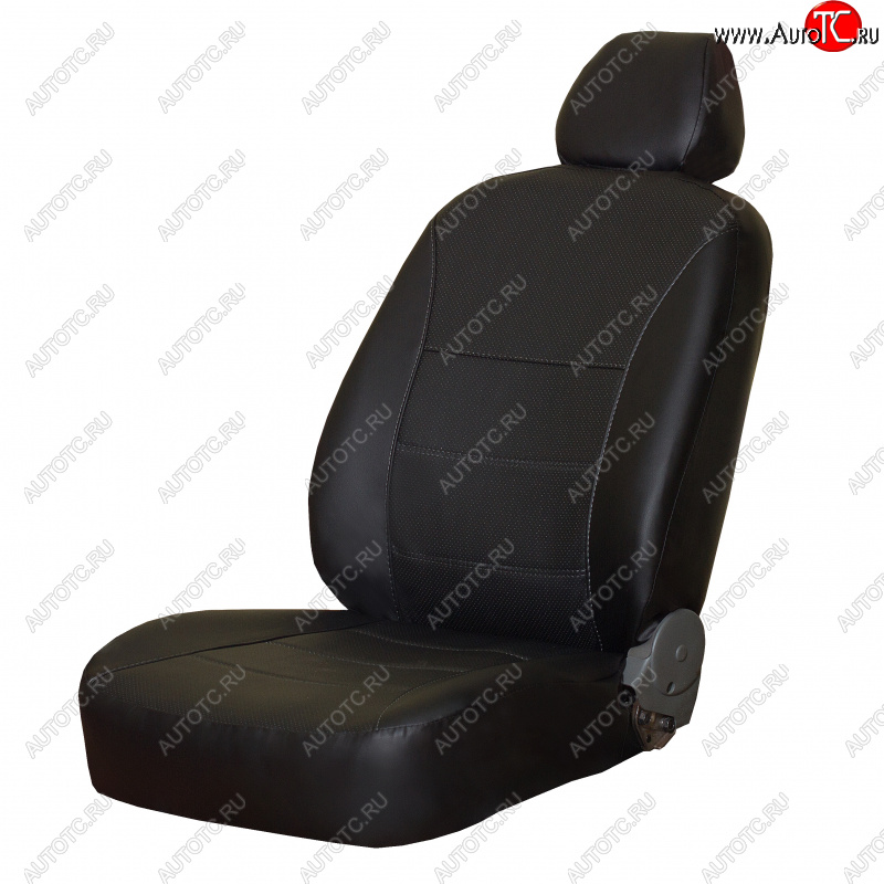 5 749 р. Чехлы сидений (экокожа, 5 мест) ПЕТРОВ Орегон Opel Zafira В дорестайлинг (2005-2008) (черный)  с доставкой в г. Воронеж