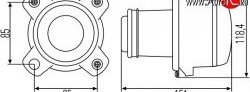 15 499 р. Модуль ближнего света Hella 1BL 008 193-001 c линзой Subaru Impreza GK седан дорестайлинг (2016-2020) (Без пыльника)  с доставкой в г. Воронеж. Увеличить фотографию 2