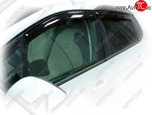 1 899 р. Дефлектора окон CA-Plastic  Peugeot 2008 (2013-2016)  дорестайлинг (Classic полупрозрачный, Без хром.молдинга)  с доставкой в г. Воронеж