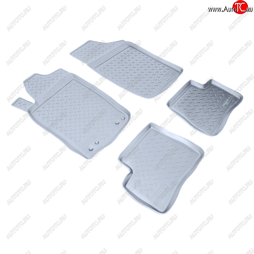 2 569 р. Коврики салона Norplast Unidec  Peugeot 206 ( хэтчбэк 5 дв.,  хэтчбэк 3 дв.,  универсал,  седан) (1998-2009) 2AC дорестайлинг, 2EK рестайлинг, 2AC рестайлинг, 2B рестайлинг (Цвет: серый)  с доставкой в г. Воронеж