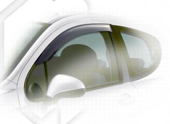 Дефлектора окон CA-Plastiс Peugeot 207  WA (2006-2009) хэтчбэк 3 дв. дорестайлинг (Classic полупрозрачный)