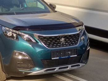 Дефлектор капота SIM Peugeot 3008 2 C1A,C2A доресайлинг (2016-2020)
