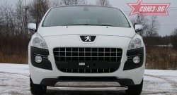 14 309 р. Одинарная защита переднего бампера диаметром трубы 60 мм Souz-96  Peugeot 3008 (2009-2013) дорестайлинг  с доставкой в г. Воронеж. Увеличить фотографию 2