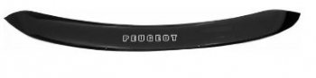 Дефлектор капота REIN (ЕВРО крепеж) Peugeot 3008 (2009-2013) дорестайлинг
