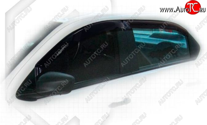 1 999 р. Дефлектора окон CA-Plastiс  Peugeot 301 (2012-2017) (Classic полупрозрачный, Без хром.молдинга)  с доставкой в г. Воронеж