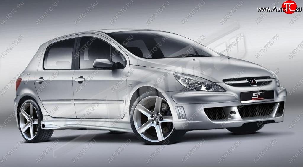 26 599 р. Передний бампер ST Peugeot 307 универсал дорестайлинг (2001-2005)  с доставкой в г. Воронеж