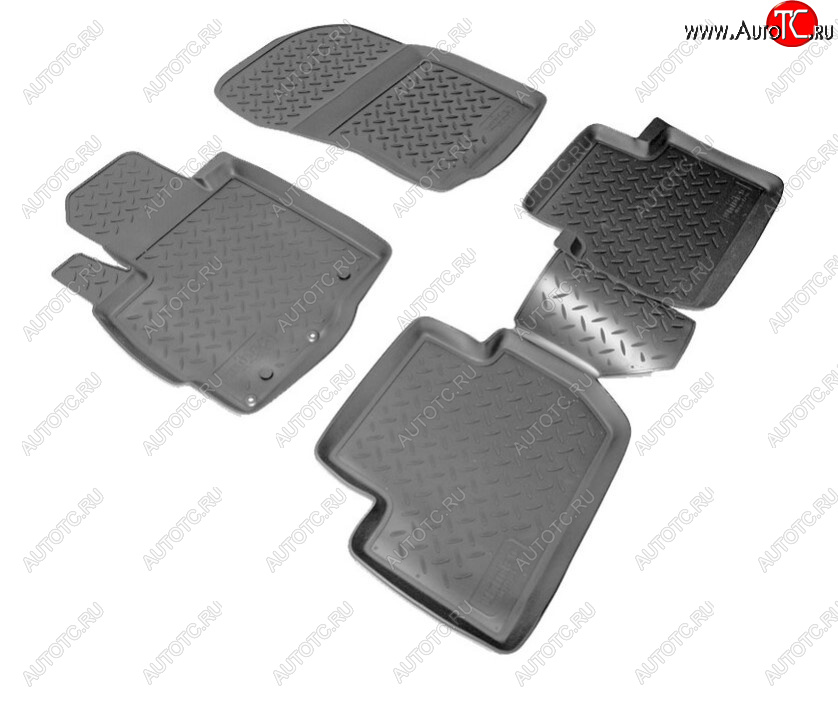 2 699 р. Комплект ковриков в салон Norplast Unidec  Peugeot 4007 (2007-2012) (Цвет: черный)  с доставкой в г. Воронеж