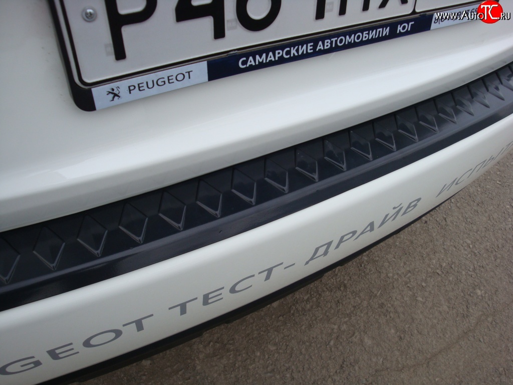 1 349 р. Накладка защитная на задний бампер RA  Peugeot 4007 (2007-2012)  с доставкой в г. Воронеж
