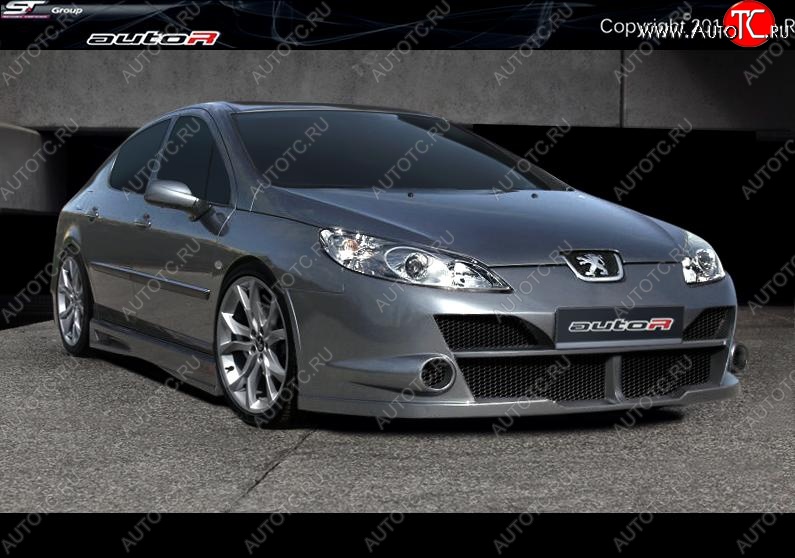 25 899 р. Передний бампер Auto-R Peugeot 407 седан (2004-2010)  с доставкой в г. Воронеж