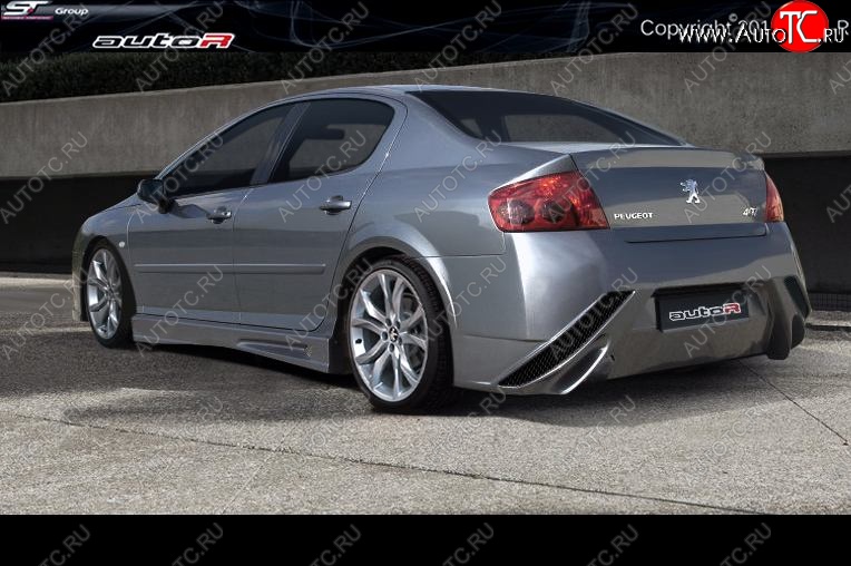25 899 р. Задний бампер Auto-R Peugeot 407 седан (2004-2010)  с доставкой в г. Воронеж