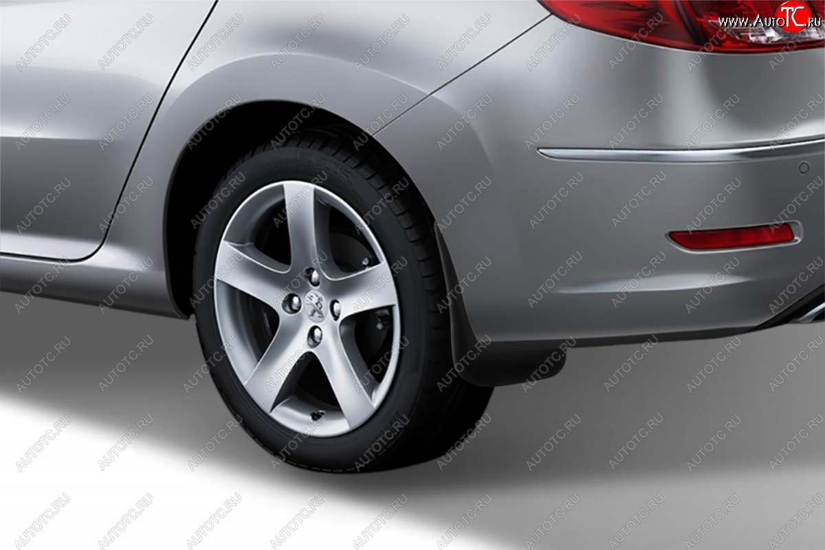 2 379 р. Брызговики задние (4D) Frosch Peugeot 408  дорестайлинг (2010-2017)  с доставкой в г. Воронеж
