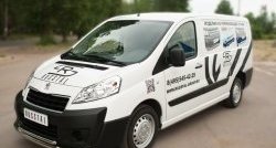 20 999 р. Защита переднего бампера (2 трубыØ63 и 42 мм, нержавейка) SLITKOFF  Peugeot Expert  G9 (2007-2017) минивэн дорестайлинг, цельнометаллический фургон дорестайлинг, минивэн рестайлинг, цельнометаллический фургон рестайлинг  с доставкой в г. Воронеж. Увеличить фотографию 4