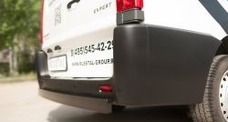 4 999 р. Одинарная защита заднего бампера из прямоугольной трубы 80x40 мм SLITKOFF Peugeot Expert G9 минивэн дорестайлинг (2007-2013)  с доставкой в г. Воронеж. Увеличить фотографию 3