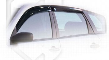 Дефлектора окон CA-Plastiс Pontiac Vibe  ZZE (2002-2008) дорестайлинг, рестайлинг (Classic полупрозрачный, Без хром.молдинга)