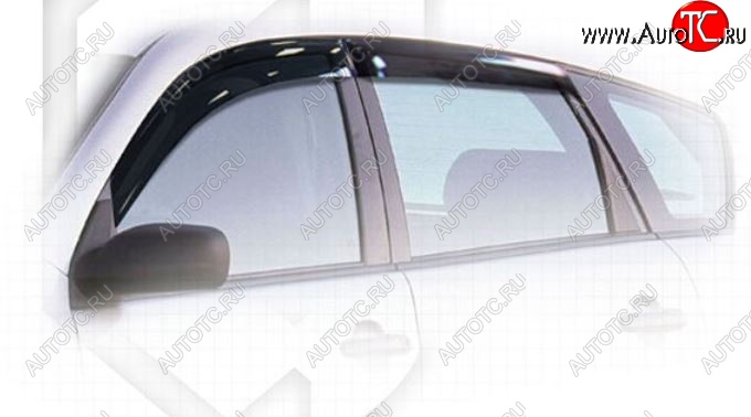 2 079 р. Дефлектора окон CA-Plastiс  Pontiac Vibe  ZZE (2002-2008) дорестайлинг, рестайлинг (Classic полупрозрачный, Без хром.молдинга)  с доставкой в г. Воронеж