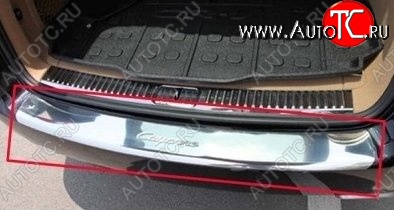 15 499 р. Защитная накладка на задний бампер СТ Porsche Cayenne 958 (2010-2014)  с доставкой в г. Воронеж