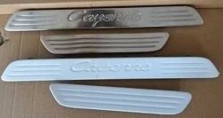 22 699 р. Накладки на порожки автомобиля СТ Porsche Cayenne 958 (2010-2014)  с доставкой в г. Воронеж. Увеличить фотографию 3