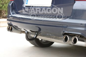 22 699 р. Фаркоп Aragon.(шар V)  Audi Q7 ( 4L,  4M) (2005-2022), Porsche Cayenne ( 955,  957,  958,  PO536) (2002-2025), Volkswagen Touareg ( GP,  NF,  CR) (2002-2025)  с доставкой в г. Воронеж. Увеличить фотографию 1