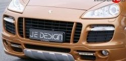 2 299 р. Реснички на фары JE Design Porsche Cayenne 957 (2007-2010) (Неокрашенные)  с доставкой в г. Воронеж. Увеличить фотографию 1