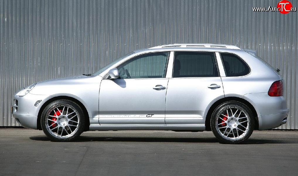 18 449 р. Комплект порогов Gemballa Aero I Porsche Cayenne 955 (2002-2006) (Неокрашенные)  с доставкой в г. Воронеж