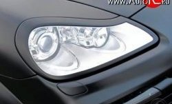 2 299 р. Реснички на фары JE Design Porsche Cayenne 957 (2007-2010) (Неокрашенные)  с доставкой в г. Воронеж. Увеличить фотографию 4