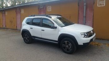 4 069 р. Накладки на двери Petroil Tuning Renault Duster HS дорестайлинг (2010-2015) (Тисненый пластик)  с доставкой в г. Воронеж. Увеличить фотографию 5