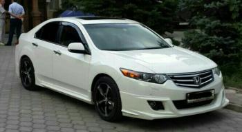 4 949 р. Пороги накладки Mugen  Honda Accord  8 CU (2008-2011) седан дорестайлинг (Неокрашенные)  с доставкой в г. Воронеж. Увеличить фотографию 2
