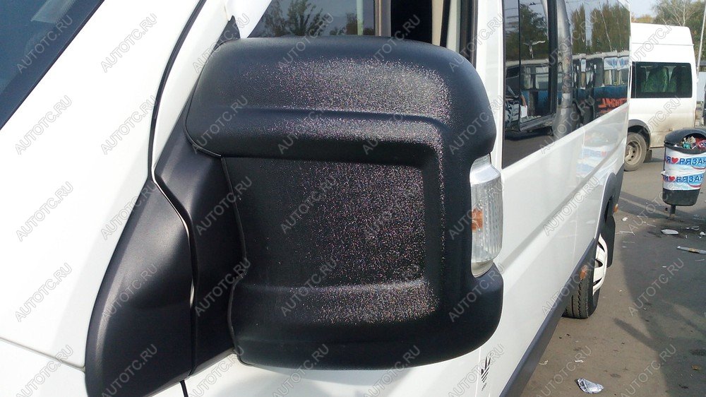 1 839 р. Накладки на боковые зеркала (шагрень) v2 RA Fiat Ducato 290 (2014-2025) (Неокрашенные)  с доставкой в г. Воронеж