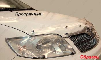 2 079 р. Дефлектор капота CA-Plastiс Audi A4 B8 дорестайлинг, седан (2007-2011) (серия Classic прозрачный, Без надписи)  с доставкой в г. Воронеж. Увеличить фотографию 1