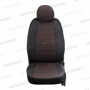 17 599 р. Чехлы сидений AUTOPILOT Экокожа (7 мест)  Лада Ларгус (2021-2025) рестайлинг R90 (черный/шоколад)  с доставкой в г. Воронеж. Увеличить фотографию 4