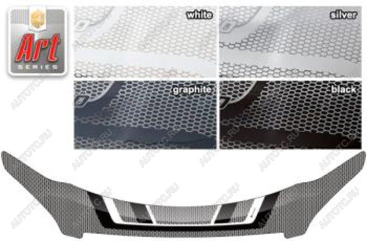 2 879 р. Дефлектор капота CA-Plastic Exclusive  Hyundai Creta  SU (2020-2022) (серия Art графит)  с доставкой в г. Воронеж