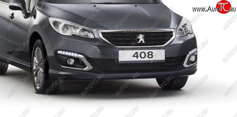 8 799 р. Бампер передний BodyParts Peugeot 408  дорестайлинг (2010-2017) (Неокрашенный)  с доставкой в г. Воронеж