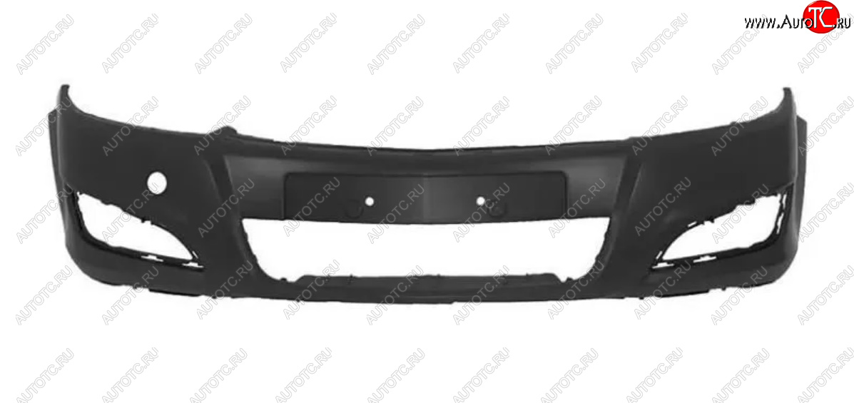 5 299 р. Бампер передний (Италия) BodyParts  Opel Astra  H (2007-2015) хэтчбек 5дв рестайлинг (Неокрашенный)  с доставкой в г. Воронеж