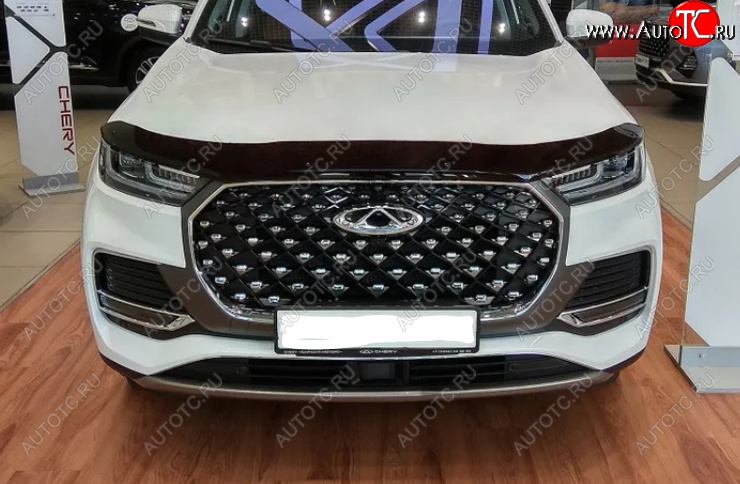 3 299 р. Дефлектор капота SIM Chery Tiggo 8 PRO (2021-2025)  с доставкой в г. Воронеж