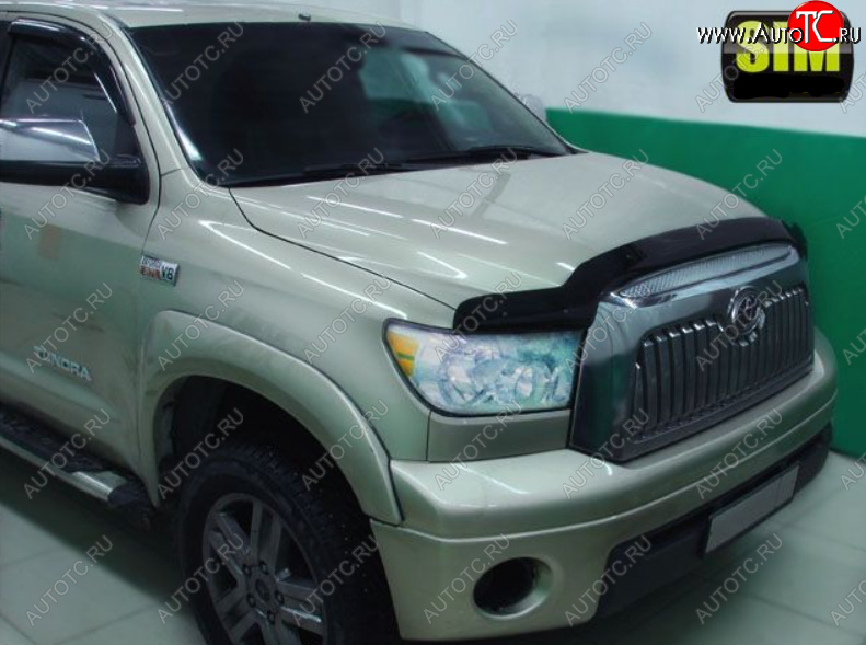 5 079 р. Дефлектор капота SIM  Toyota Tundra  XK50 (2009-2013) 1-ый рестайлинг  с доставкой в г. Воронеж