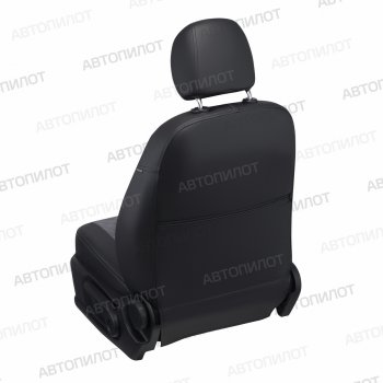 14 249 р. Чехлы сидений (экокожа/алькантара, 40/60) Автопилот Ромб Volkswagen Polo 9N1 хэтчбэк 5 дв. дорестайлинг (2001-2005) (черный/серый)  с доставкой в г. Воронеж. Увеличить фотографию 4