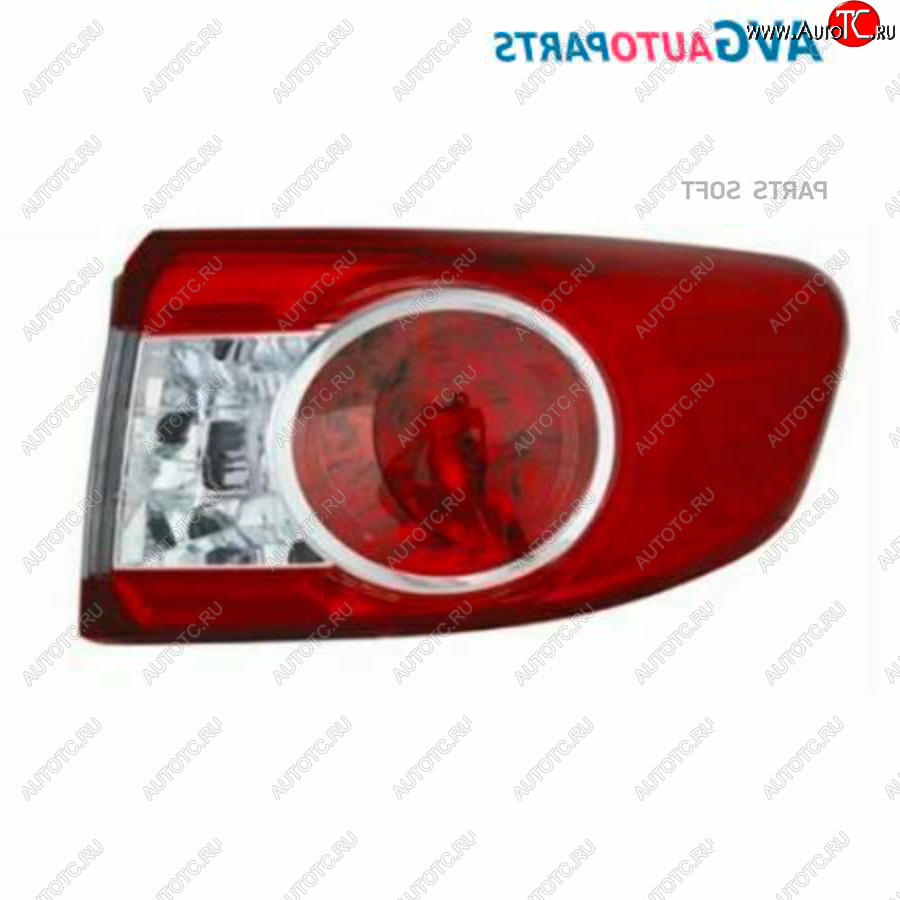 2 179 р. Правый внешний фонарь AVG Toyota Corolla E140 седан дорестайлинг (2007-2010)  с доставкой в г. Воронеж
