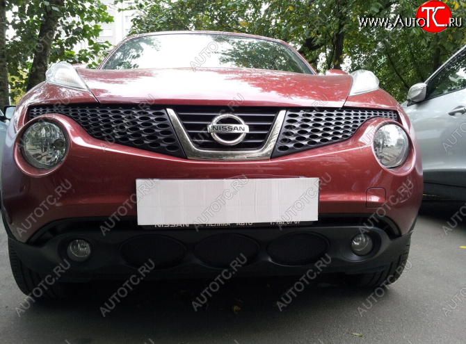 3 199 р. Защитная сетка в бампер (низ, ячейка 3х7 мм) Стрелка11 Стандарт Nissan Juke 1 YF15 дорестайлинг (2010-2014) (Чёрная) с доставкой в г. Воронеж Увеличить фотографию 1 3 199 р. Защитная сетка в бампер (низ, ячейка 3х7 мм) Стрелка11 Стандарт Nissan Juke 1 YF15 дорестайлинг (2010-2014) (Чёрная) с доставкой в г. Воронеж