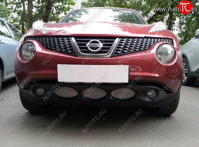 3 399 р. Защитная сетка в бампер (низ, ячейка 3х7 мм) Стрелка11 Стандарт Nissan Juke 1 YF15 дорестайлинг (2010-2014) (Хром) с доставкой в г. Воронеж Увеличить фотографию 1 3 399 р. Защитная сетка в бампер (низ, ячейка 3х7 мм) Стрелка11 Стандарт Nissan Juke 1 YF15 дорестайлинг (2010-2014) (Хром) с доставкой в г. Воронеж