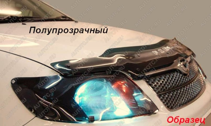 2 159 р. Дефлектор капота CA-Plastic  Mitsubishi Pajero Sport  QE (2015-2021) дорестайлинг (cерия Сlassic полупрозрачный, без надписи)  с доставкой в г. Воронеж