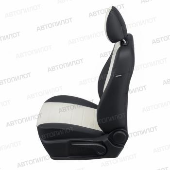 8 399 р. Чехлы на сиденья Экокожа (экокожа) Автопилот  Chery Tiggo 7 - Tiggo 7 Pro Max  T1E (черный/белый)  с доставкой в г. Воронеж. Увеличить фотографию 5
