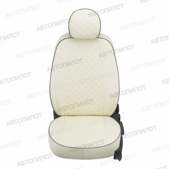 8 749 р. Чехлы сидений Ромб (экокожа) Автопилот  Chery Tiggo 7 - Tiggo 7 Pro Max  T1E (белый)  с доставкой в г. Воронеж. Увеличить фотографию 3