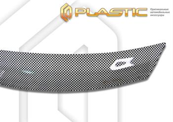 2 299 р. Дефлектор капота CA-Plastic Лада Веста SW 2181 универсал рестайлинг (2022-2025) (Шелкография черная)  с доставкой в г. Воронеж. Увеличить фотографию 2